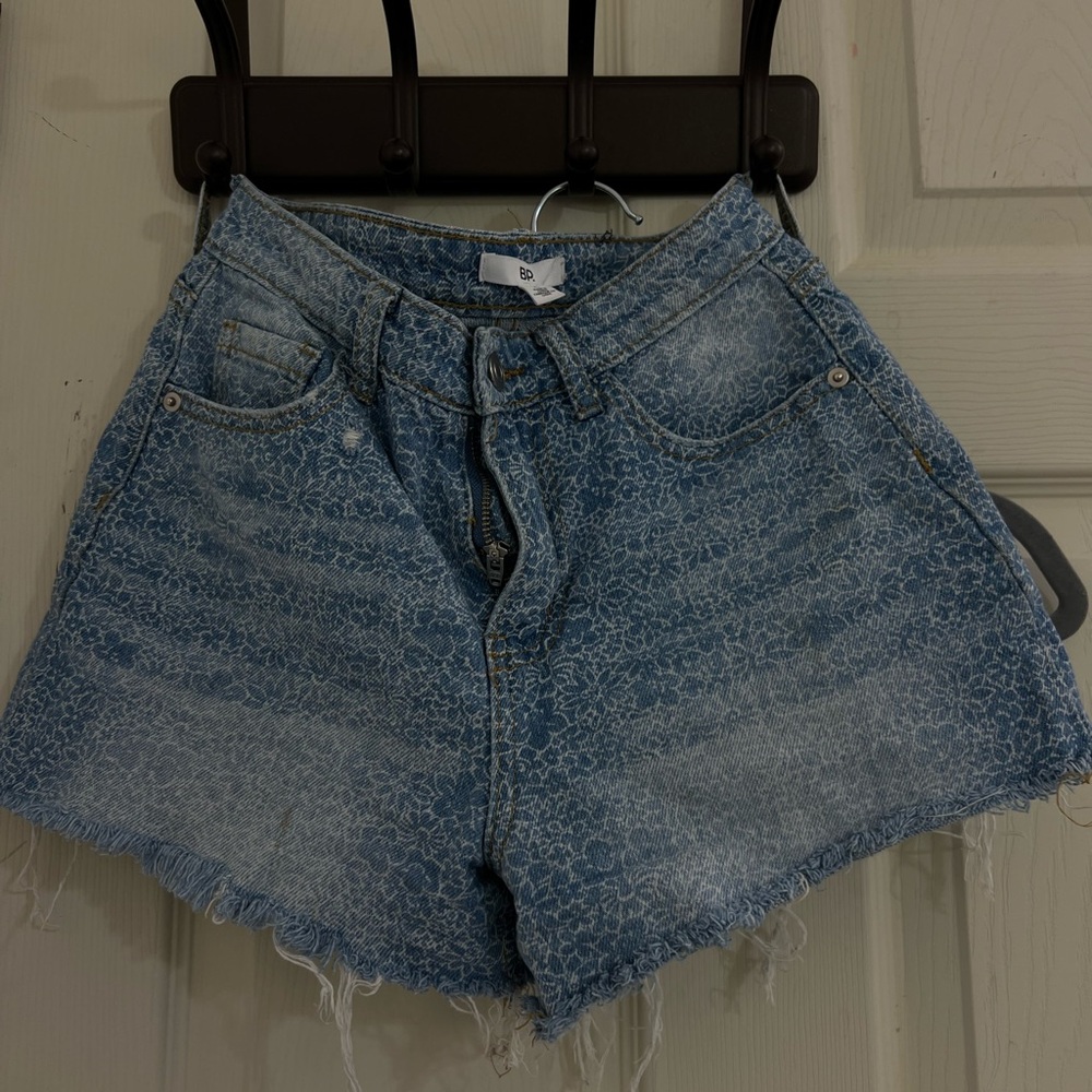 bp Blue Jean Shorts Casual Cut-Off Style